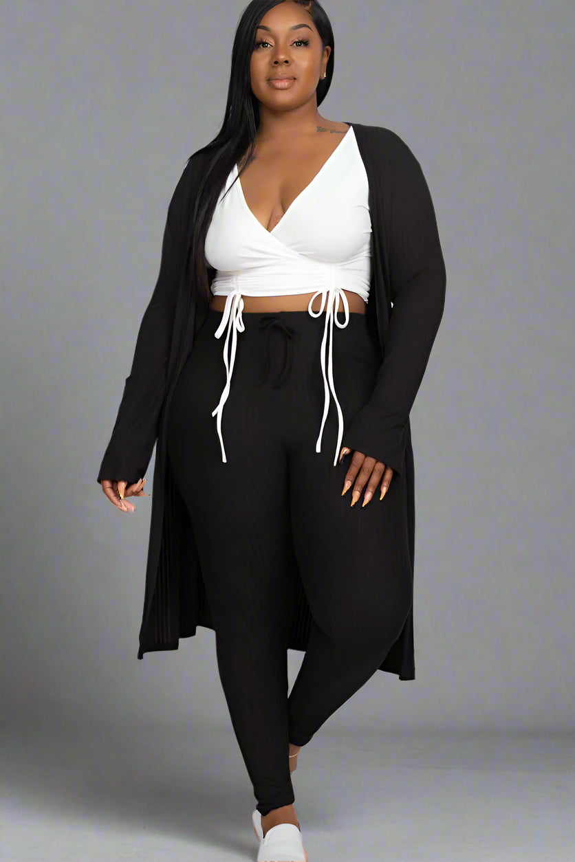 Long Sleeve Cardigan & Pants Set