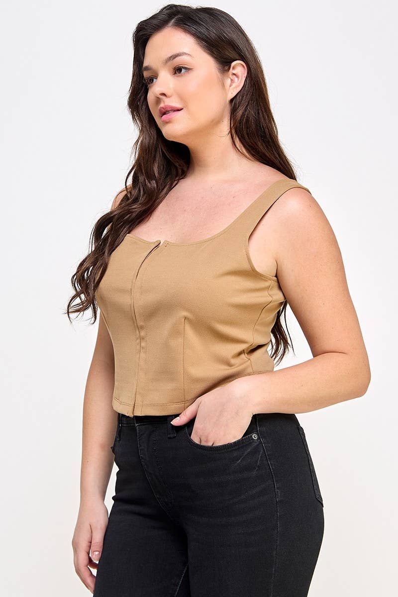 Bustier Tank With Hook & Eye
