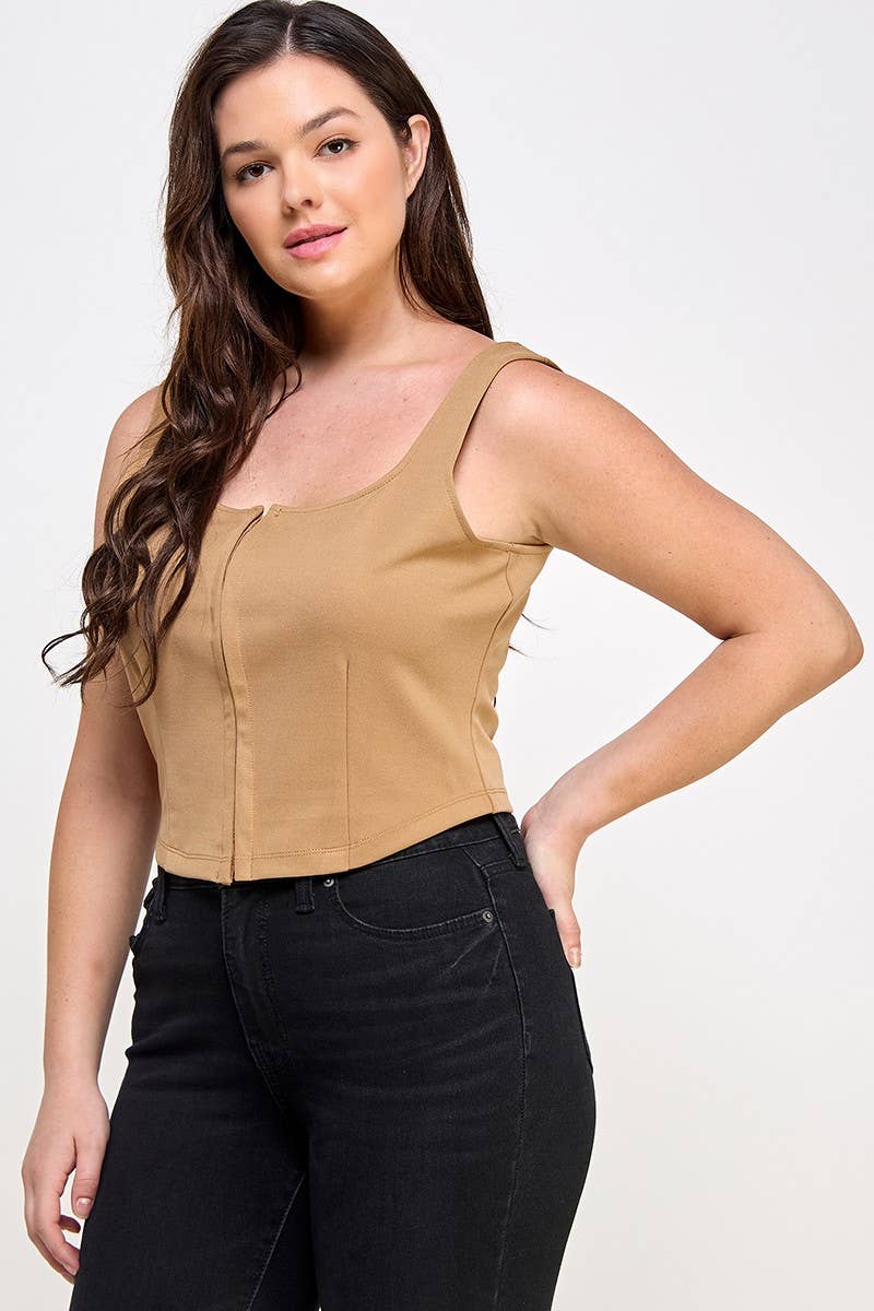 Bustier Tank With Hook & Eye