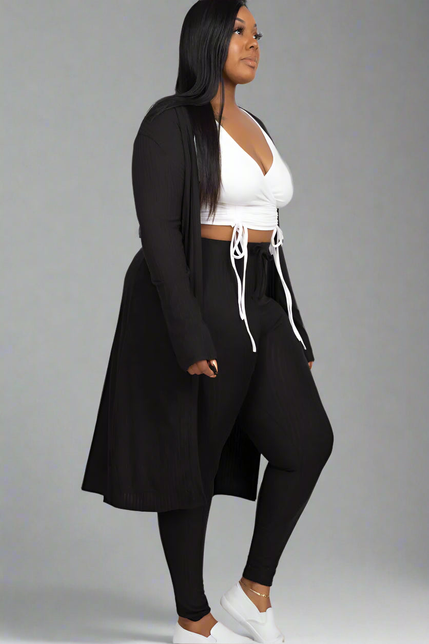 Long Sleeve Cardigan & Pants Set