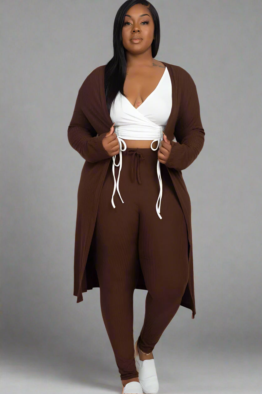 Long Sleeve Cardigan & Pants Set