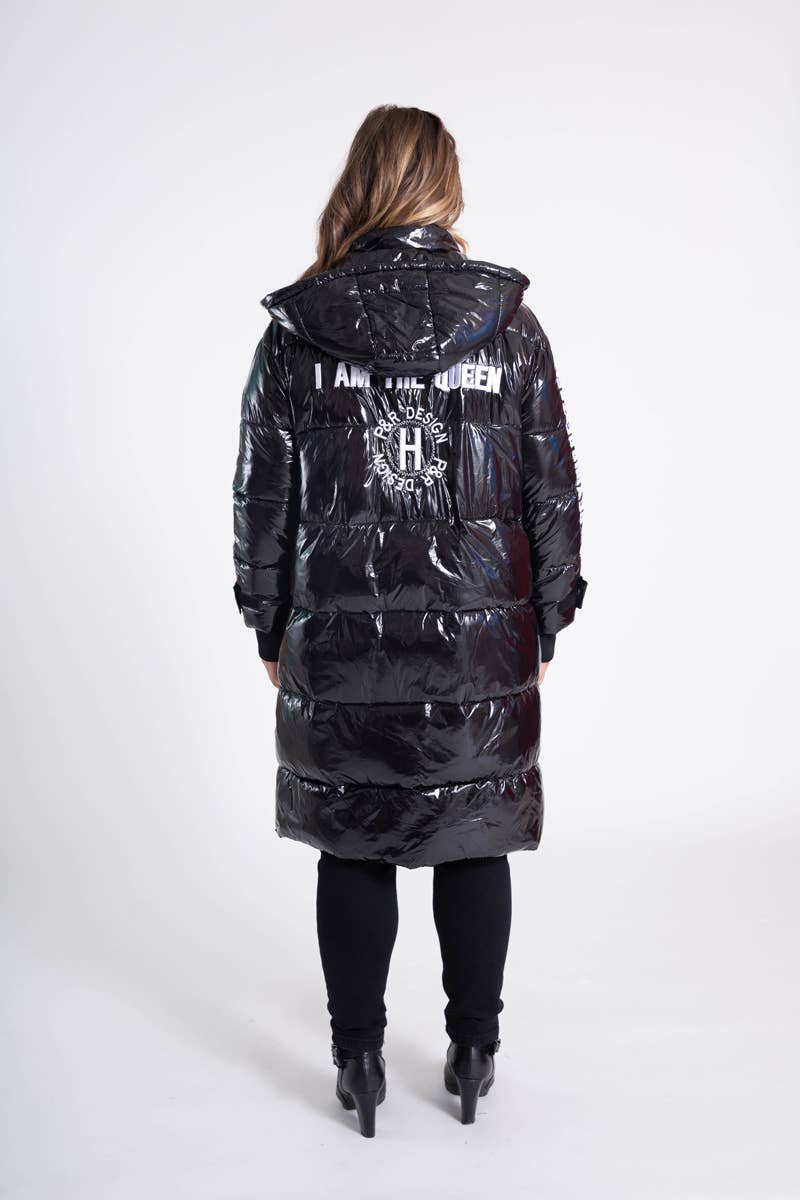 Embroidered Pantent Jacket