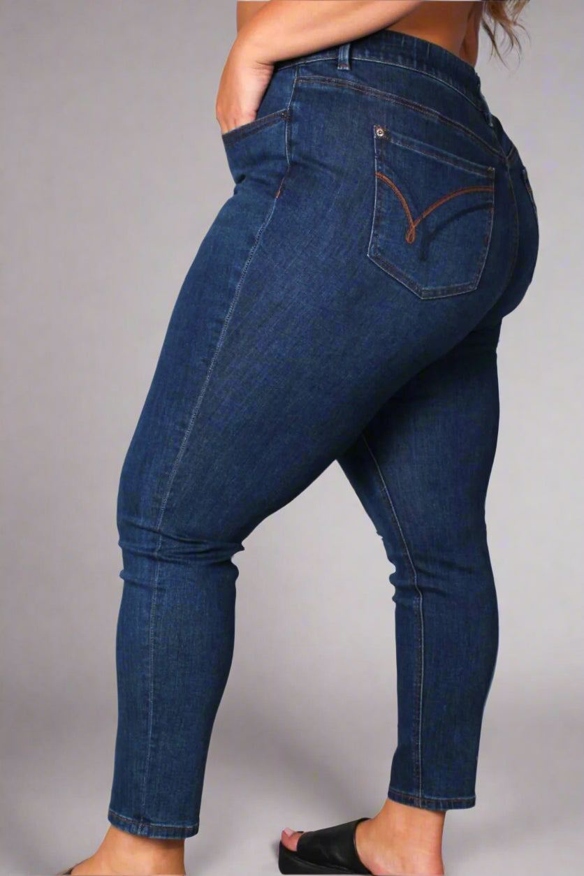 Mid Rise Skinny Leg Denim Jeans