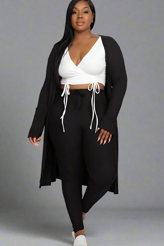 Long Sleeve Cardigan & Pants Set