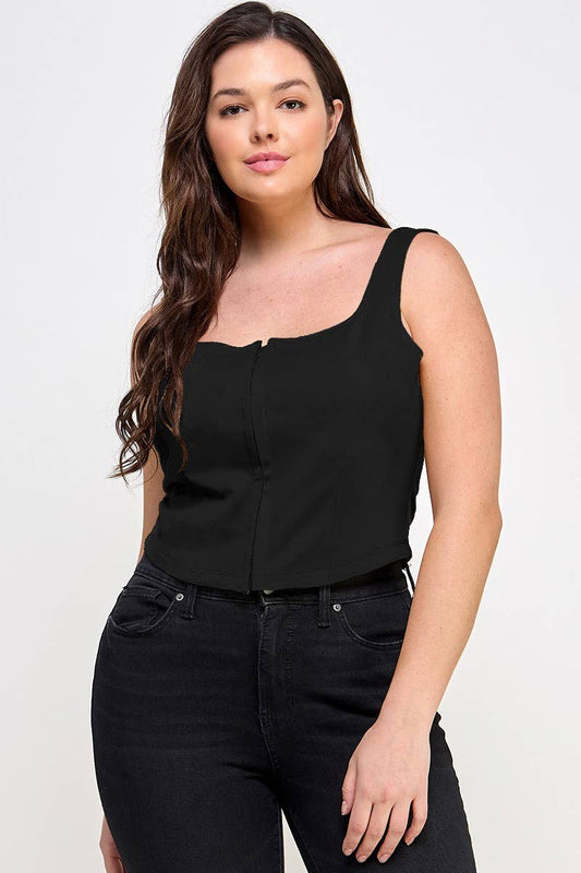 Bustier Tank With Hook & Eye